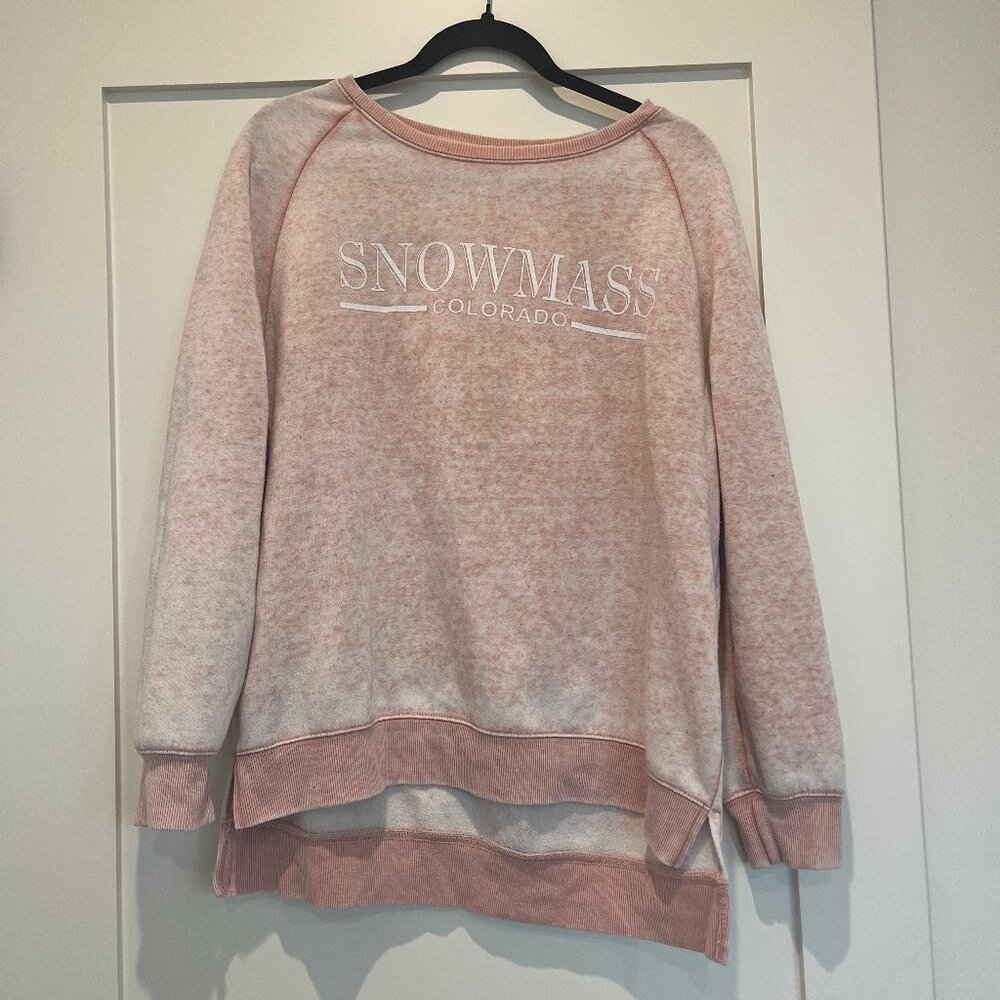 Pink Snowmass sweatshirt